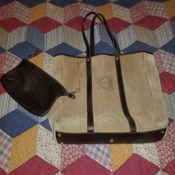 🙀Loewe Authentic Ex-Large Anagram Tote Bag "RARE" - Picture 2 of 15